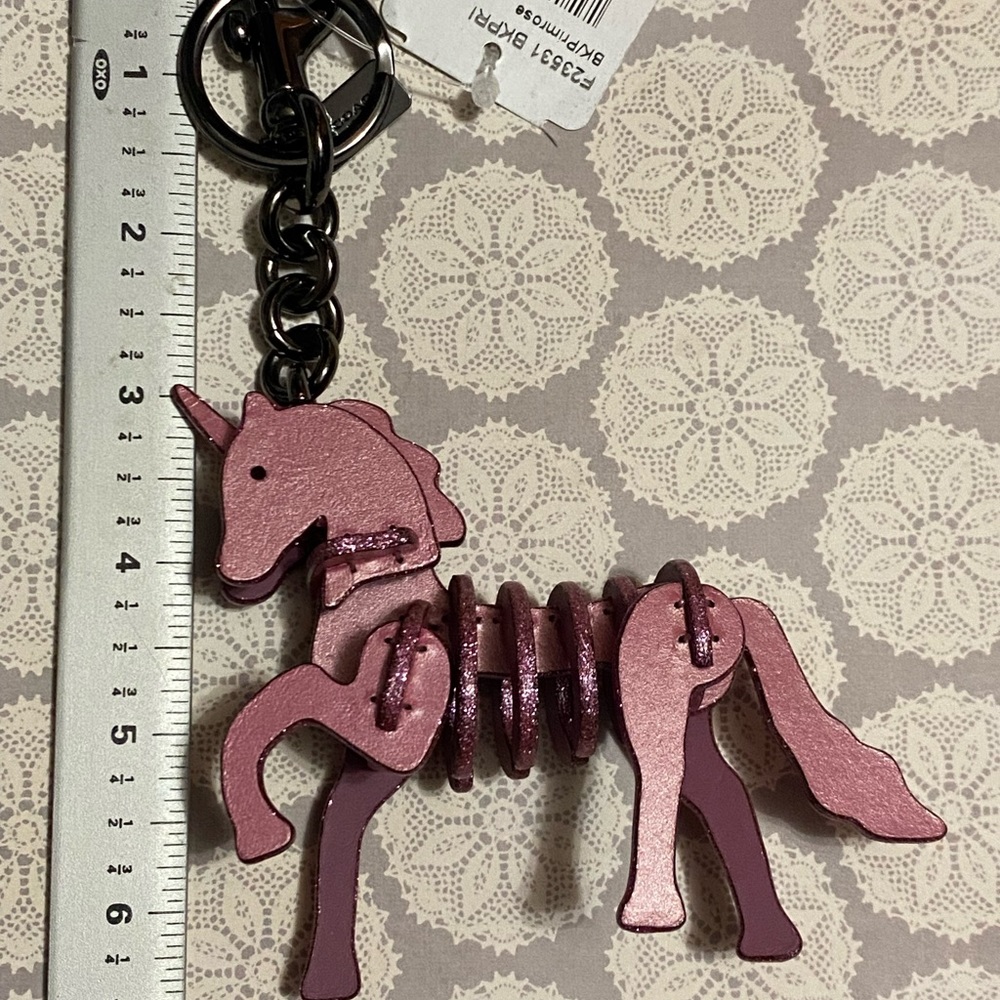 Coach Puzzle Unicorn Bag Charm F23531 - Picture 7 of 10